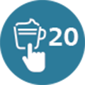 Икона за до 20 напитки